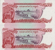 Billets Collection Cambodge Pk N° 43 - 500 Riels - Kambodscha