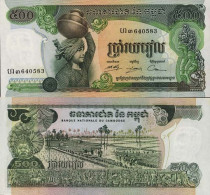 Billet De Banque CAMBODGE Pk N° 16 - 500 Riels - Kambodscha