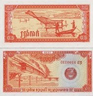 Billets Collection Cambodge Pk N° 27 - 0,5 Riel - Cambodia