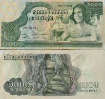 Billets Banque Cambodge Pk N° 17 - 1000 Riels - Cambodia