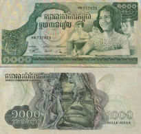 Billets Banque Cambodge Pk N° 17 - 1000 Riels - Cambogia