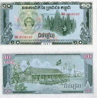 Billets De Banque Cambodge Pk N° 34 - 10 Riels - Kambodscha