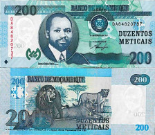 Billet De Banque Collection Mozambique - PK N° 152 - 200 Meticais - Moçambique