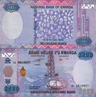 Billet De Banque Collection Rwanda - PK N° 40 - 2000 Francs - Rwanda