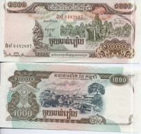 Billet De Banque Cambodge Pk N° 51 - 1000 Riel - Kambodscha
