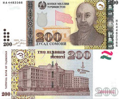 Billet De Banque Collection Tadjikistan - PK N° 21 - 200 Somoni - Tadjikistan