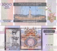 Billet De Banque Burundi Pk N° 39C - 1000 Francs - Burundi