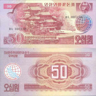 Billet De Banque Collection Coree Nord - PK N° 38 - 50 Won - Korea, Noord