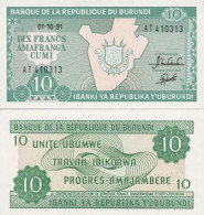 Billets De Banque Burundi Pk N° 33 - 10 Francs - Burundi