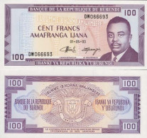 Billet De Collection Burundi Pk N° 29 - 100 Francs - Burundi