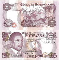 Billet De Banque Collection Botswana - PK N° 8 - 5 Pula - Botswana