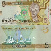 Billets De Collection Turkmenistan Pk N° 23 - 5 Manats - Turkmenistán