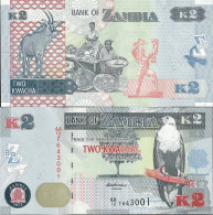 Billets De Banque Zambie Pk N° 49 - 2 Kwachas - Zambia
