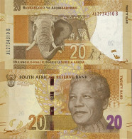 Billets De Banque Afrique Du Sud Pk N° 134 - 20 Rands - Nelson Mandela - Sudafrica