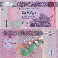 Billets De Banque Libye Pk N° 76 - 1 Dinars - Libyen
