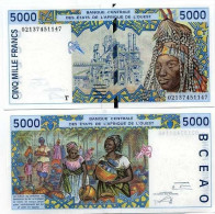 Billets Collection Afrique De L'ouest Togo Pk N° 813 - 5000 Francs - Togo