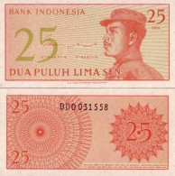 Billet De Banque Indonesie Pk N° 93 - 25 Sen - Indonésie