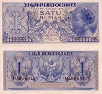 Billets De Banque Indonesie Pk N° 74 - 1 Rupiah - Indonésie