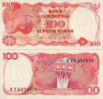 Billet De Collection Indonesie Pk N° 122 - 100 Rupiah - Indonésie