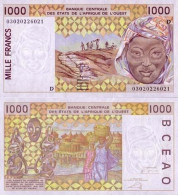 Billets De Banque Afrique De L'ouest Mali Pk N° 411 - 1000 Francs - Malí