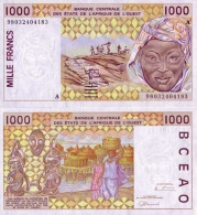 Billet De Banque Afrique De L'ouest Cote D'ivoire Pk N° 111 - 1000 Francs - Costa D'Avorio