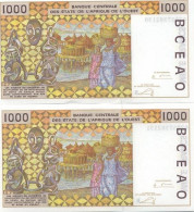 Billet De Collection Afrique De L'ouest BENIN Pk N° 211 - 1000 Francs - Benin