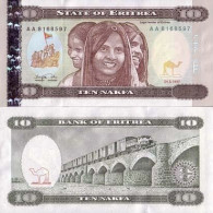 Billets De Banque Erythree Pk N° 3 - 10 Nakfa - Eritrea