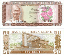 Billet De Banque Collection Sierra Leone - Pk N° 4 - 50 Cents - Sierra Leona