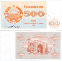 Billet De Banque Collection Ouzbekistan - Pk N° 69 - 500 Sum - Ouzbékistan