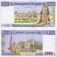 Billet De Collection Djibouti Pk N° 40 - 2000 Francs - Gibuti