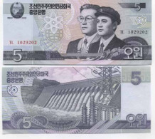 Billet De Banque Coree Nord Pk N° 58 - 5 Won - Korea (Nord-)