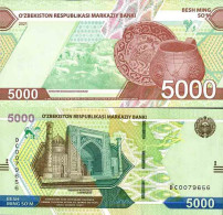 Billet De Banque Collection Ouzbékistan - W N° 88 - 5 000 Sum - Uzbekistan