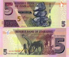 Billet De Banque Collection Zimbabwe - PK N° 999 - 5 Dollars - Simbabwe