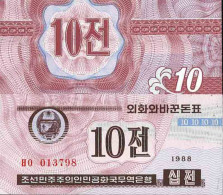 Billet De Banque Collection Corée Nord - PK N° 25-Rouge - 10 Won - Korea (Nord-)