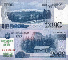 Billet De Banque Collection Corée Nord - PK N° 22-CS - 2 000 Won - Corée Du Nord