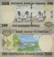 Billet De Banque Collection Rwanda - PK N° 999 - 500 Francs - Ruanda
