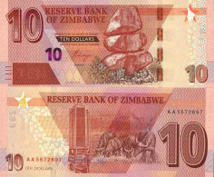 Billet De Banque Collection Zimbabwe - W N° 103 - 10 Dollars - Zimbabwe