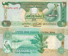Billet De Banque Collection Emirats Arabes Unis - PK N° 20 - 10 Dirhams - Ver. Arab. Emirate