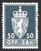 Norwegen Dienstm. 1969, Mi.-Nr. 91, Gestempelt - Officials