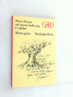 Auf Eigene Hoffnung : Gedichte. - Andere & Zonder Classificatie