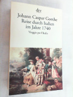 Reise Durch Italien Im Jahre 1740 = (Viaggio Per L'Italia). - Autres & Non Classés