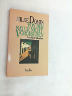 Von Der Natur Nicht Vorgesehen : Autobiographisches. - Biographies & Mémoires