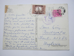 1970 , Karte Aus Italien Nach Ungarn , Karte  Nachporto , Taxe - Lettres & Documents