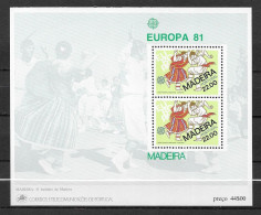 Madeira 1981.  Europa Mi BL2  (**) - 1981