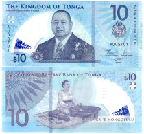 Tonga 10 Pa'anga 2023 (2024) UNC "A" - Tonga