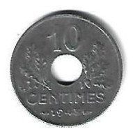 *france 10 Centimes  1943  Km  898.2   Xf+/ms60 - 10 Centimes