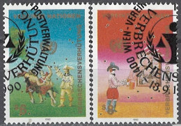 United Nations (UNO) - Vienna 1990. Mi.Nr. 106-107, Used O - Used Stamps