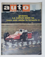50437 Auto Italiana A. 50 Nr 16 1969 - Lotus Indy '69 - Formula 5000 - Engines