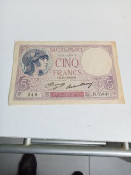 Billet De 5 Francs 1933 Femme Casquée En SUP - 5 F 1917-1940 ''Violet''