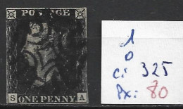 GRANDE-BRETAGNE 1 Oblitéré Côte 325 € - Used Stamps